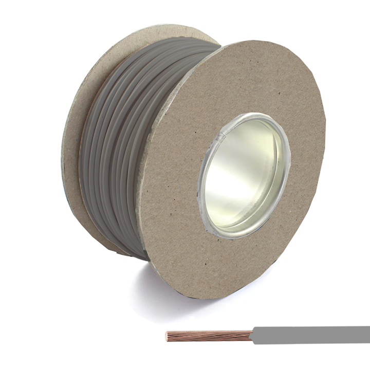 Automotive/Marine Cable Single Core - Grey - 8.75amp (CAB.2GY)